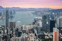 Lever du soleil à Hong Kong