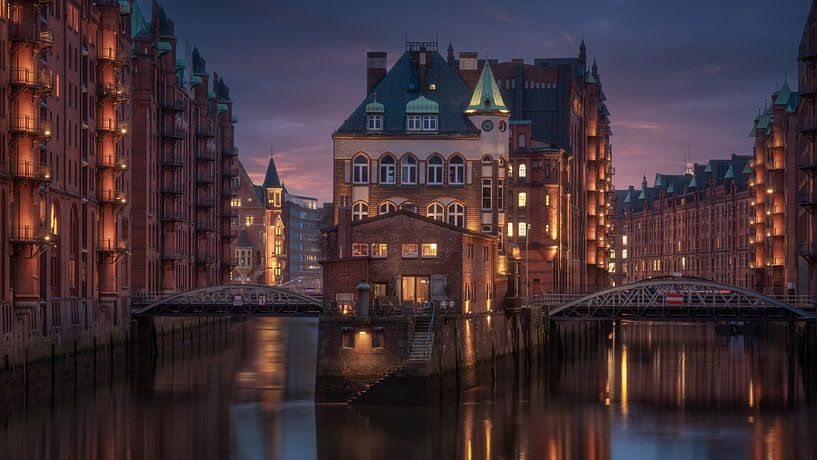 Speicherstadt, Hamburg von Photo Wall Decoration