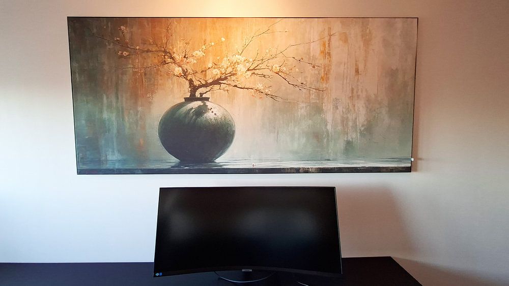 Stillleben Erdtöne | Flüsterblütenresonanz  von Kunst Laune 