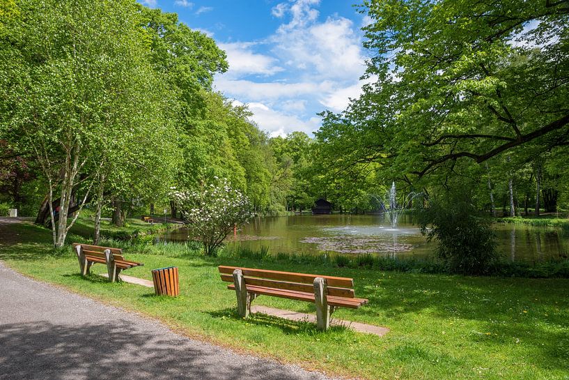 kuurpark Bad Aibling, meer Irlachsee met fontein van SusaZoom