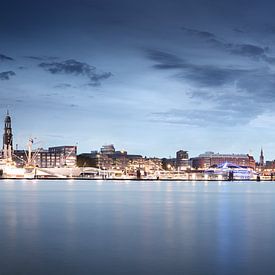 De skyline van Hamburg van Florian Schmidt