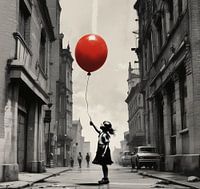 la fille au ballon rouge banksy.