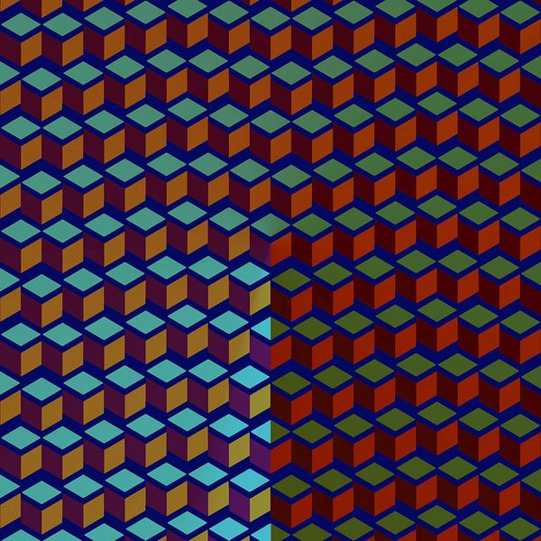 Gewellte Würfel von Henk Schellekens
