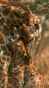 Giraffen - Zärtlichkeit der Savanne