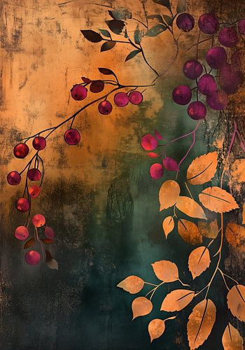 Smaragd und Gold; die Magie der lila Beeren