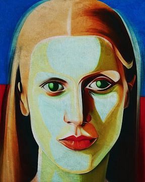 Abstract portrait of a woman 9 by Jan Keteleer