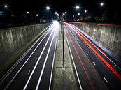 Streaks of light in the night by Eric van der Gijp thumbnail