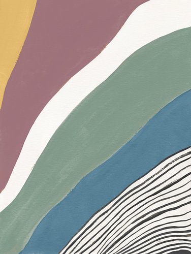 Colorful Retro Abstract IV, Danhui Nai