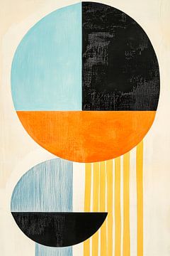 Geometric shapes in pastel colours by Poster Art Shop