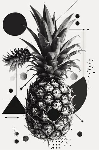 Anana Geometric - Modern wall decoration in pop art style