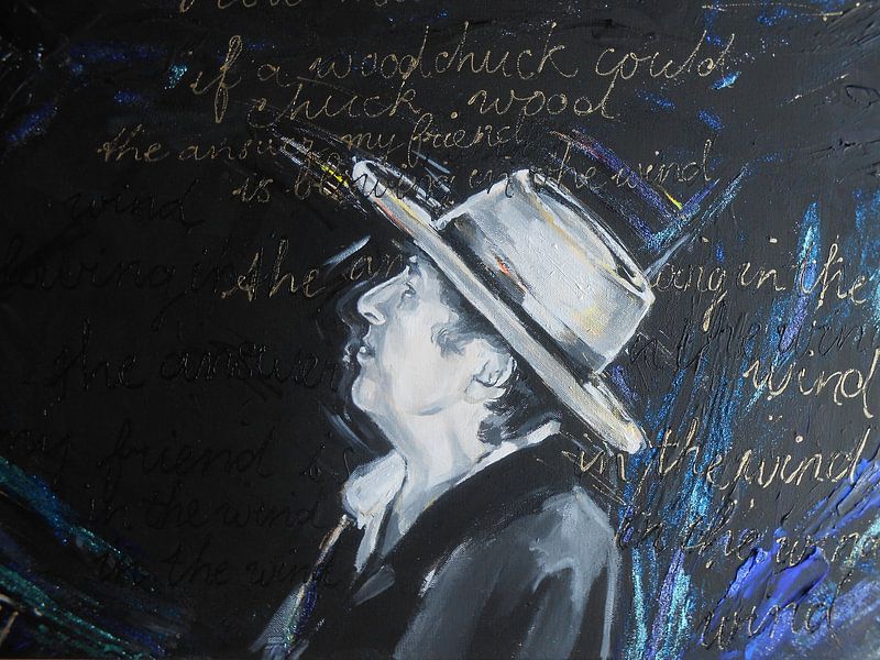 Bob Dylan - Blowing in the wind van Lucia Hoogervorst