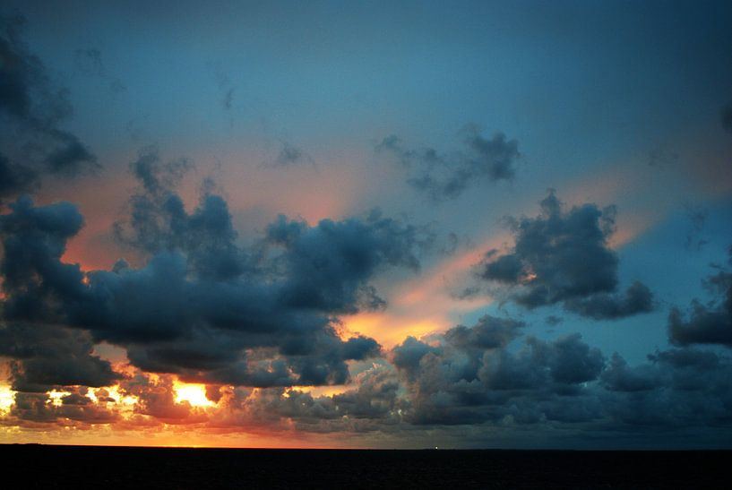 Zonsondergang bij Roptazijl van Jetty Boterhoek