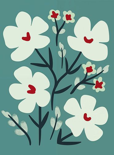 Rêves florissants dans un paradis minimaliste