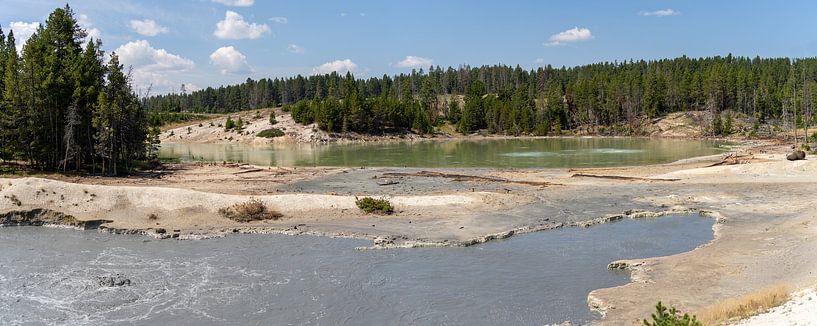 Thermal area in Yellowstone national park, USA by Jeroen van Deel