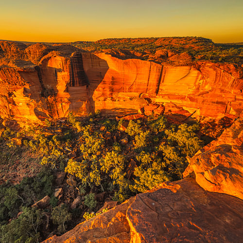 Kings Canyon bei Sonnenuntergang