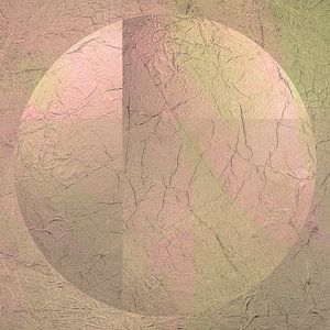 Moderner Abstrakt im Minimalismus. Beige und Rosa.