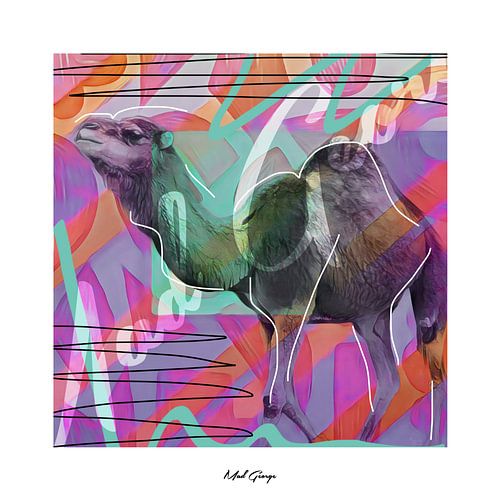 Dromedar an der Leine von Mad George