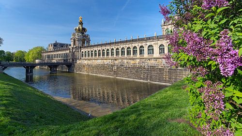 De Zwinger in Dresden in de lente