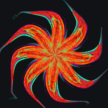 Abstract with a star-shaped pattern