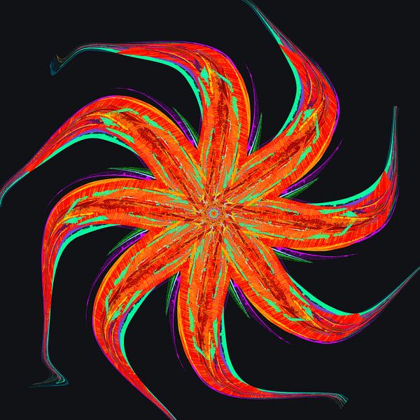 Abstract with a star-shaped pattern by Olafs Bildwelt
