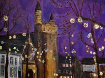 Onzelievevrouwenplein Maastricht bei Nacht von Mieke Daenen
