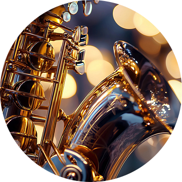 Sfeervolle achtergrond van muziekinstrument, Saxofoon