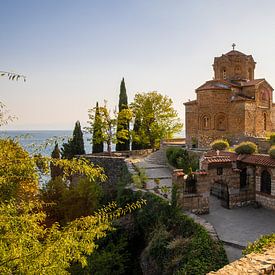 Église St. Jovan Kaneo au bord du lac d'Ohrid, Macédoine du Nord sur Jan Schuler