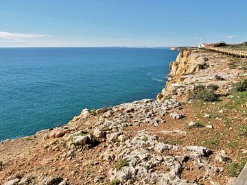 Rotsachtige kust van Algarve van insideportugal