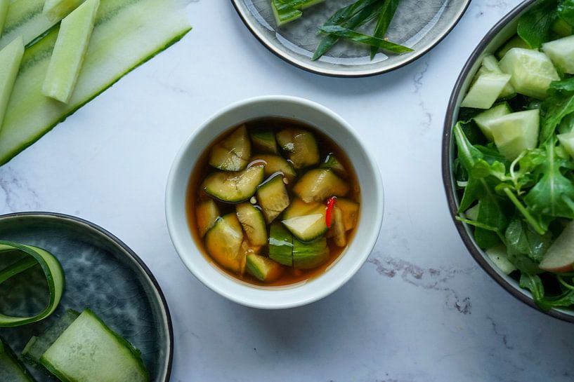 Sweet and sour cucumber by Kevin Kap