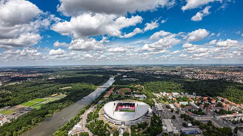 Die Red Bull Arena in Leipzig