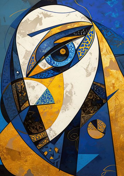 Vrouw Blauw | Vrouw Oog van ARTEO Schilderijen