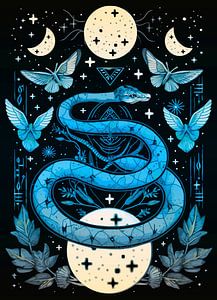Neumond ein Moderner Natur Expressionist
