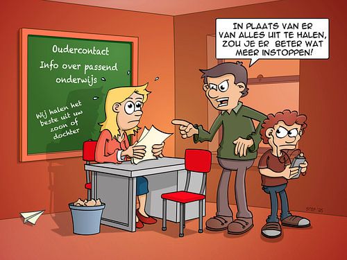Cartoon; Passend onderwijs
