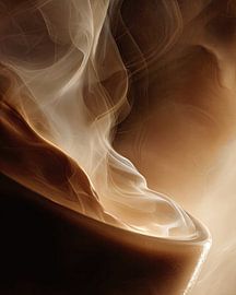 Kaffee oder Cappuccino – abstrakt von Egon Zitter