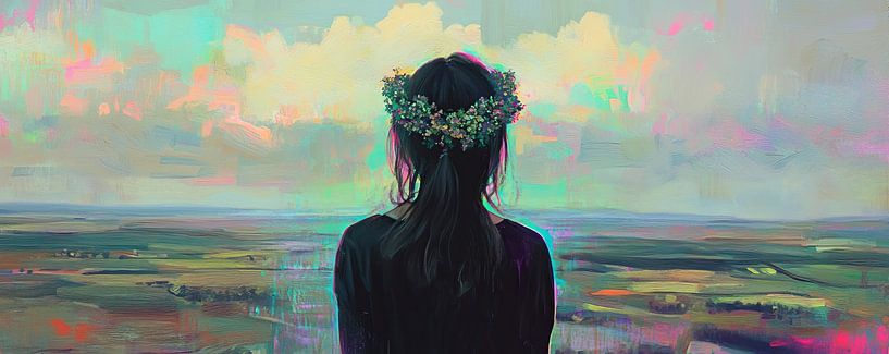 Mädchen von Blumen Studio