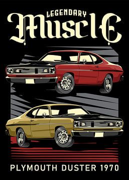 Plymouth Duster Muscle Car sur Adam Khabibi