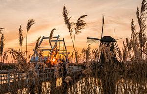 Zonsondergang Kinderdijk