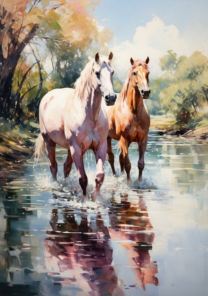 Horse poster art print wall art picture by Niklas Maximilian