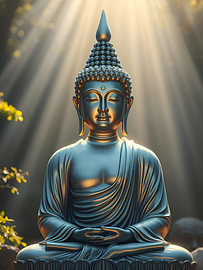 The gentle light of meditation by Jean Pierre