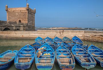 Fishing boats in Essaouira, Morocco by Tux Photography