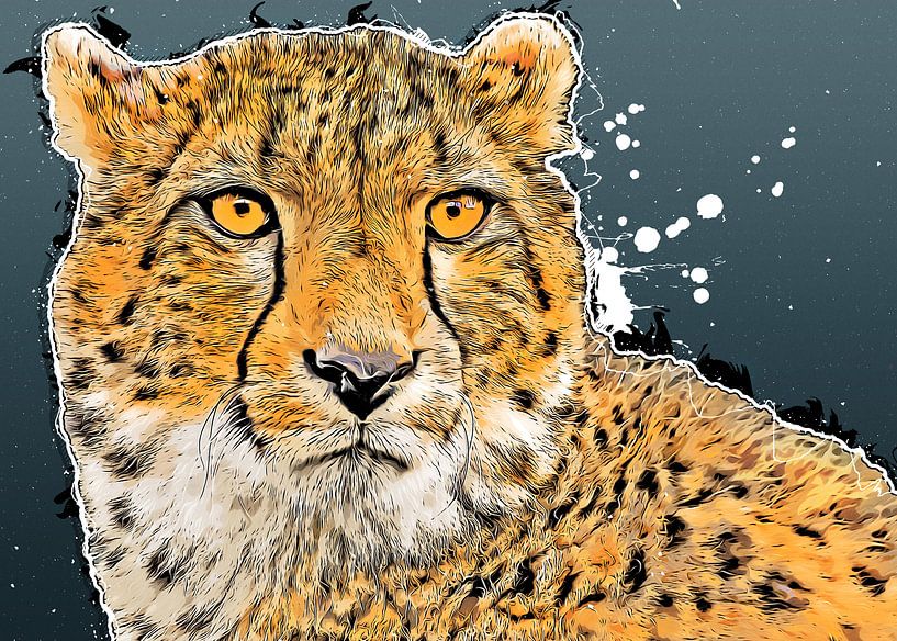 Gepard Kunst #Gepard #Katzen #Tiere von JBJart Justyna Jaszke