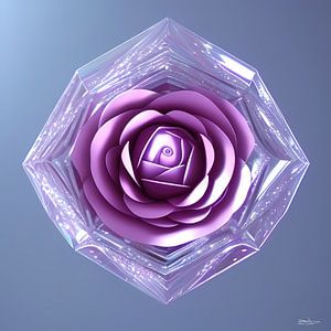 roos in crystal van Gelissen Artworks