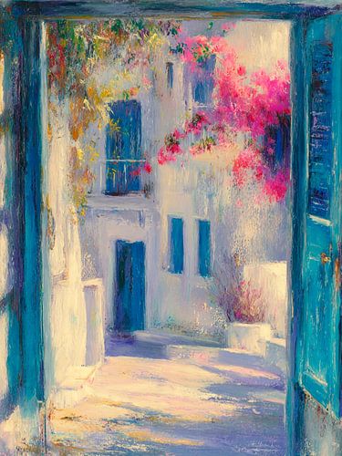 Ruhige mediterrane Gasse von Nomo.Art