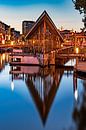 Le hangar à bateaux Galgenwater Leiden au crépuscule par Erik van 't Hof Aperçu