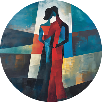 Abstracte man en vrouw figuren van TheXclusive Art