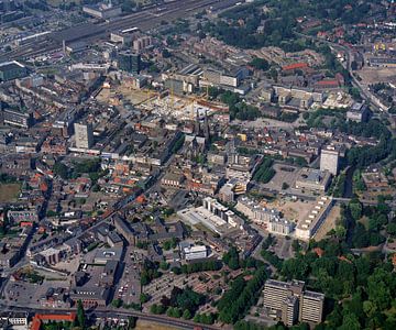 1990 : Photographie aérienne historique de la ville d'Eindhoven sur Frans Rombout