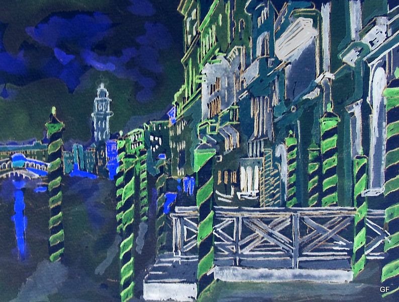 VENEDIG BEI NACHT by Günter Frevert