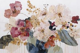 Boeket met gouden accenten