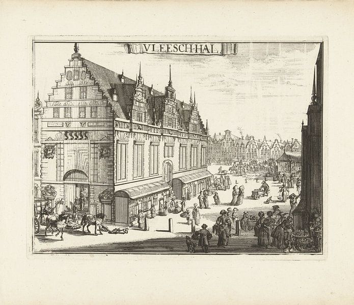 Das Rathaus von Haarlem, Romeyn de Hooghe von Historisch Haarlem