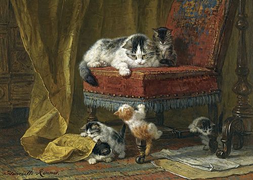Henriëtte Ronner-Knip - The pride of the mother